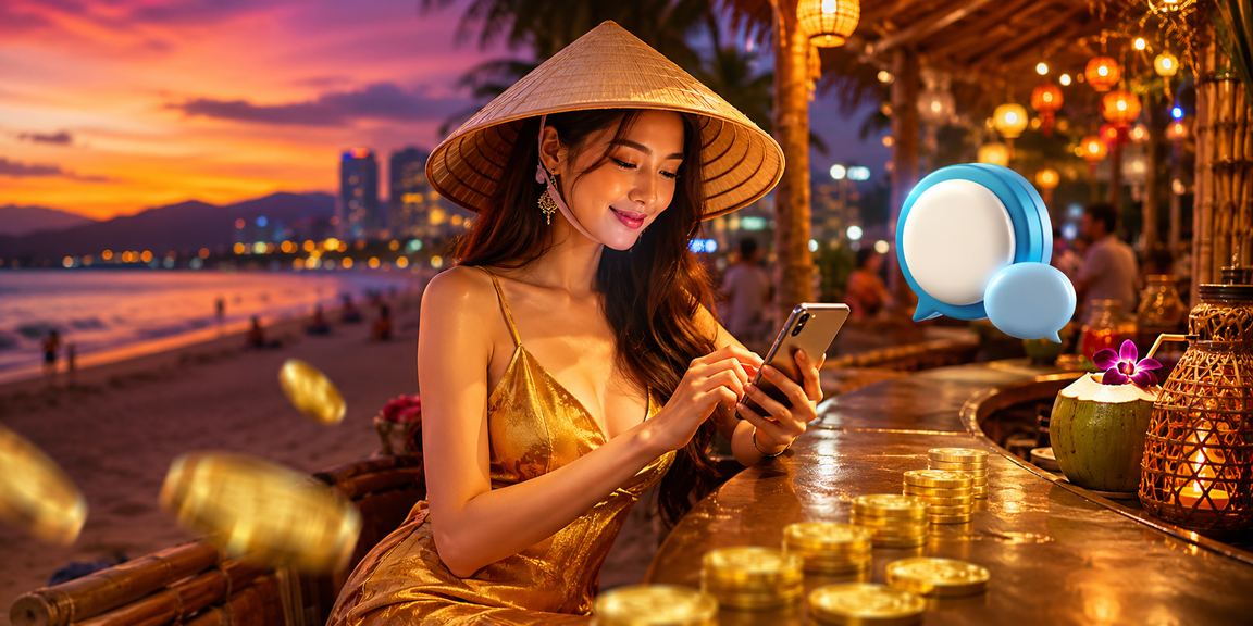 Người chơi theo dõi kèo thể thao và bài tại Đà Nẵng – không khí nón lá đặc trưng miền Trung