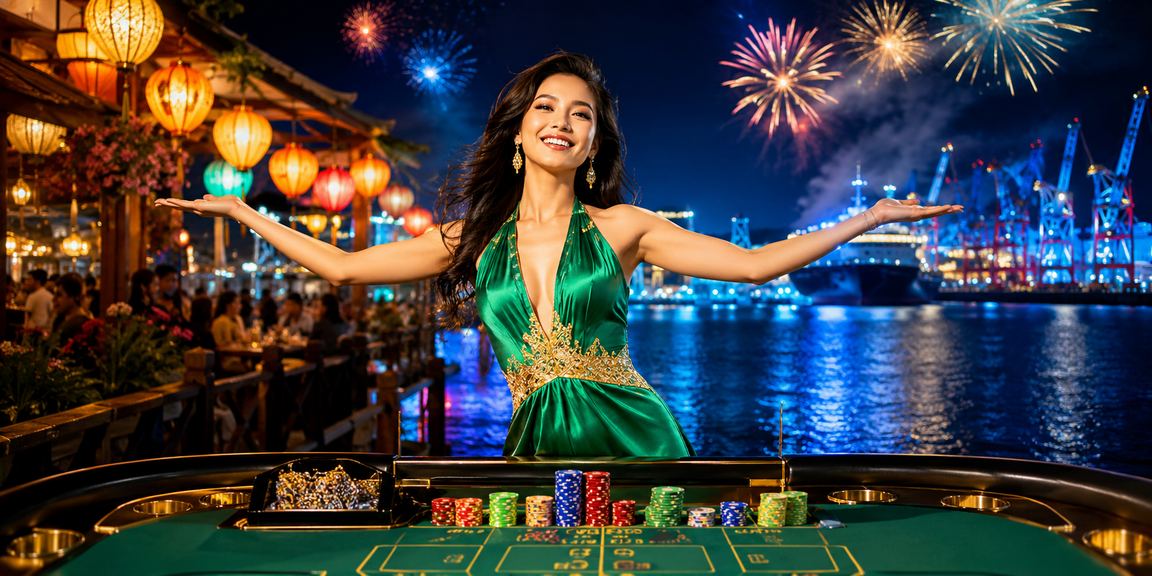 Người chơi Baccarat tại chợ đêm Hải Phòng – màn hình điện thoại hiển thị bàn live casino rõ nét